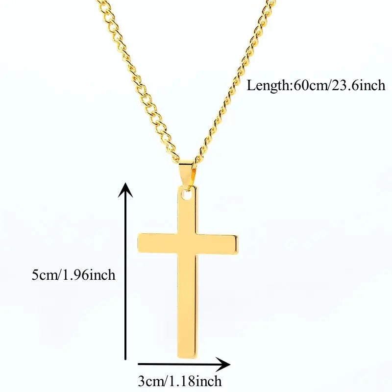 Men's Simple Black Cross Pendant Necklace Inexpensive Cheap Online