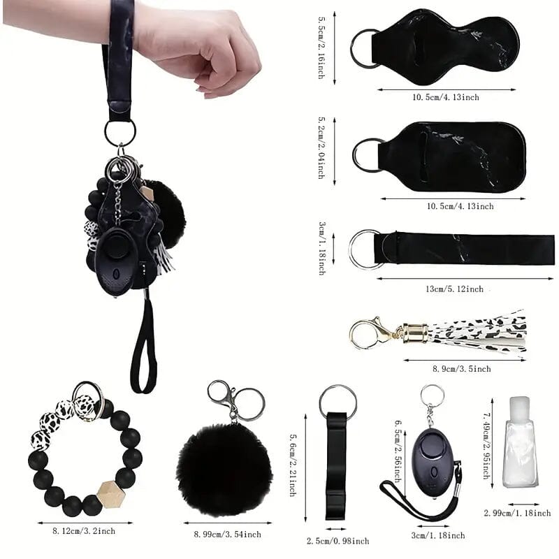 9-Piece: Protection Safety Keychain Set Visit