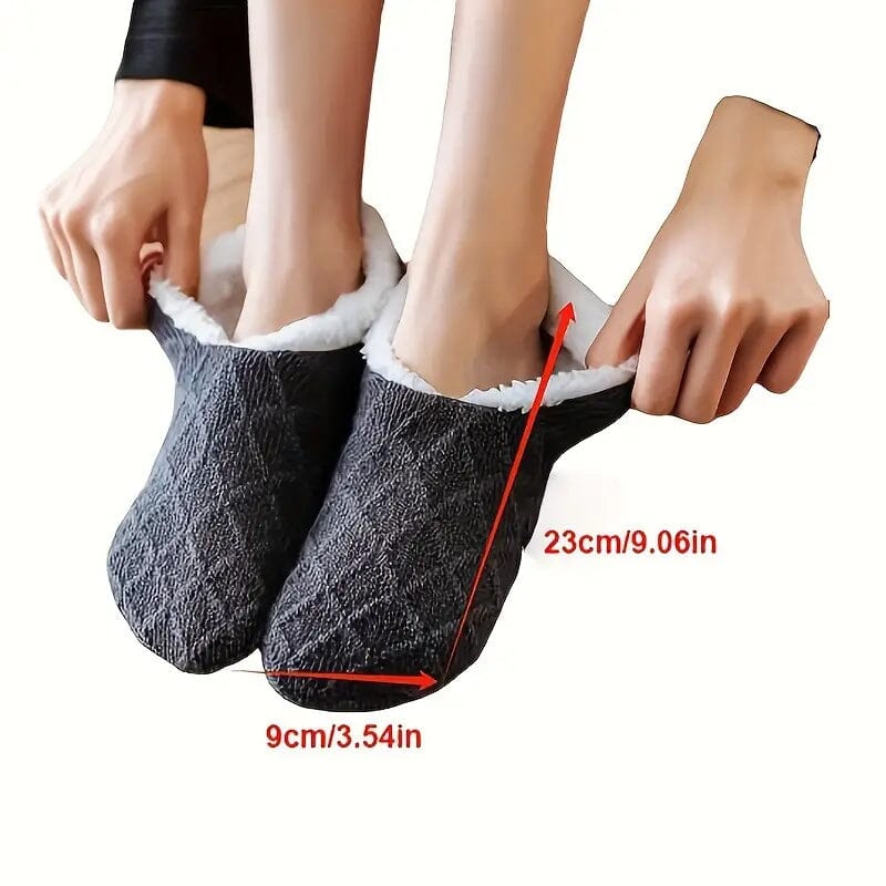 Women's Autumn Winter Plush Lined Indoor Low Cut Socks Online Cheap Quality