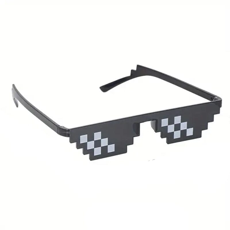 Anime Pixel Mosaic Funny Party Glasses Best Place