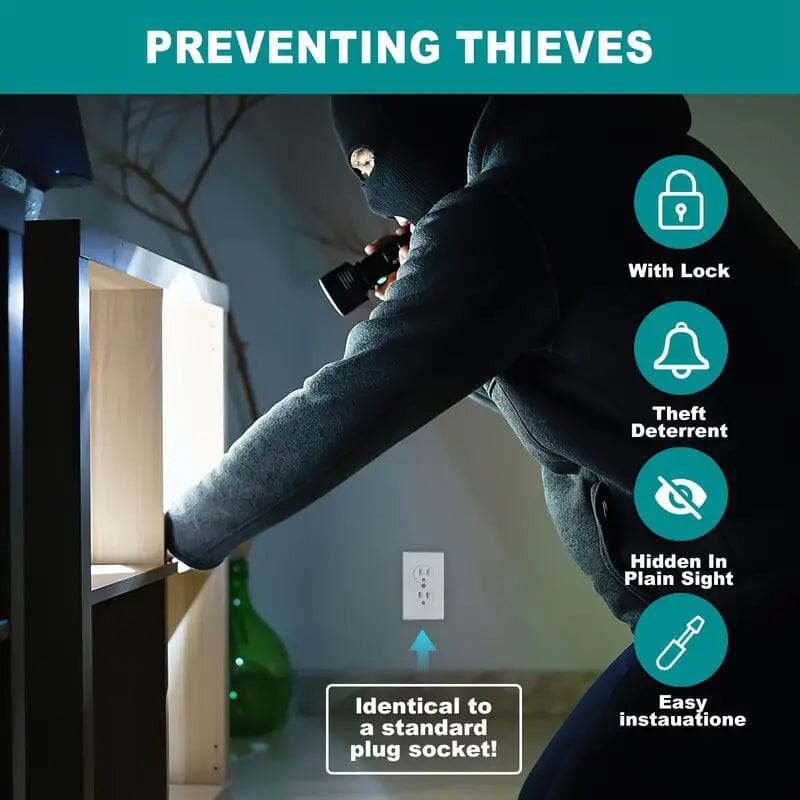 Key Lock Plastic Diversion Wall Outlet Safe Recommend For Sale