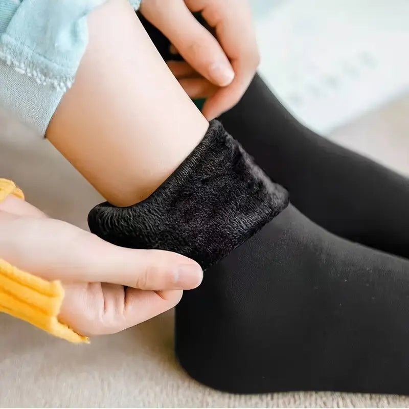 5-Pairs: Ultra-Soft Plush Lined Thermal Socks - Comfy Mid Tube Socks Cheap Sale Pay With Visa