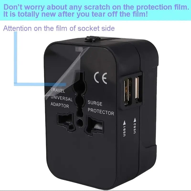 All-in-One Universal Travel Charger with Dual USB Charging Ports Cheap Sale 2025 New