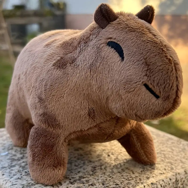 8.8 Inch Simulation Capybara Plush Toy, Lifelike Cute Stuffed Animal 2025 New