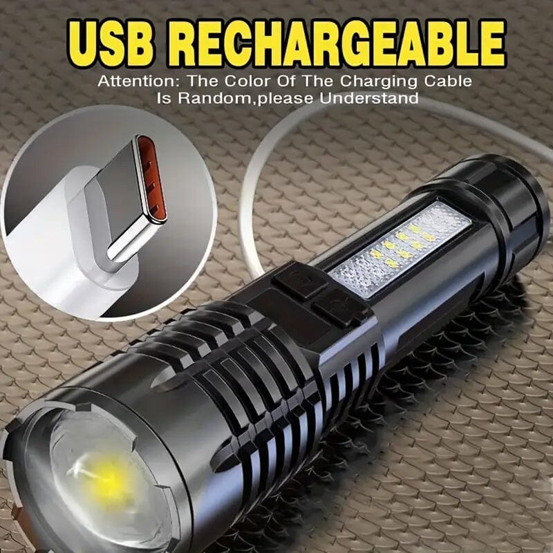 High Lumens Rechargeable LED Flashlights with Built In Battery Sale Best