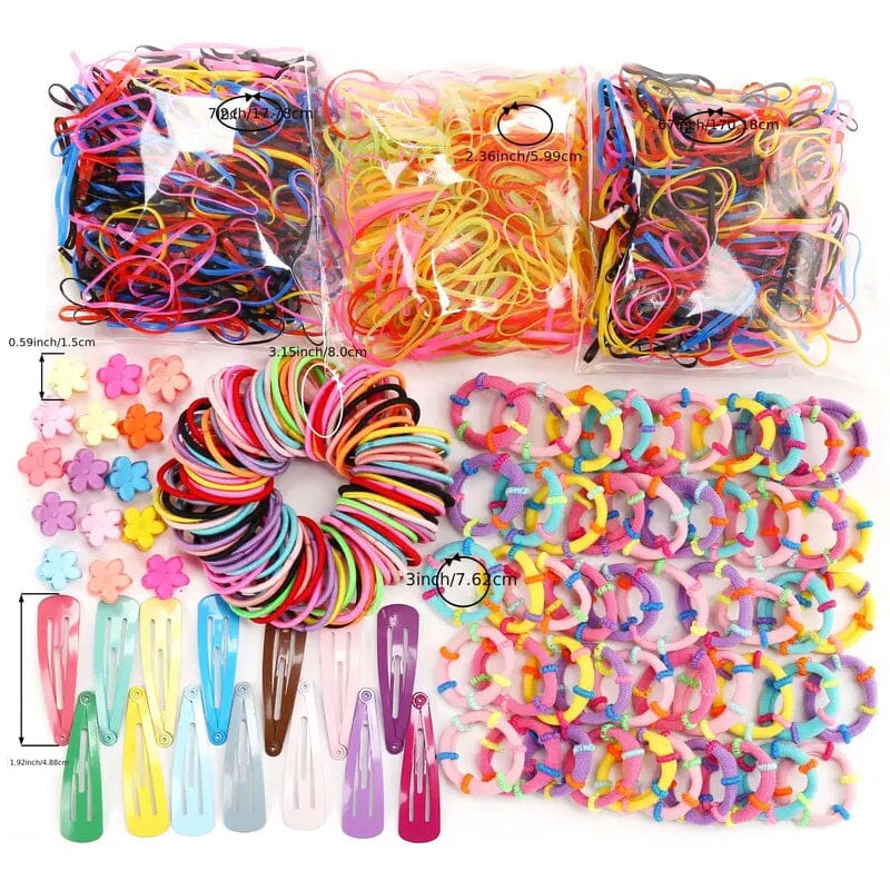 1000-Piece Set: Colorful Hair Ties Set Hair Scrunchies for Women Free Shipping New Styles