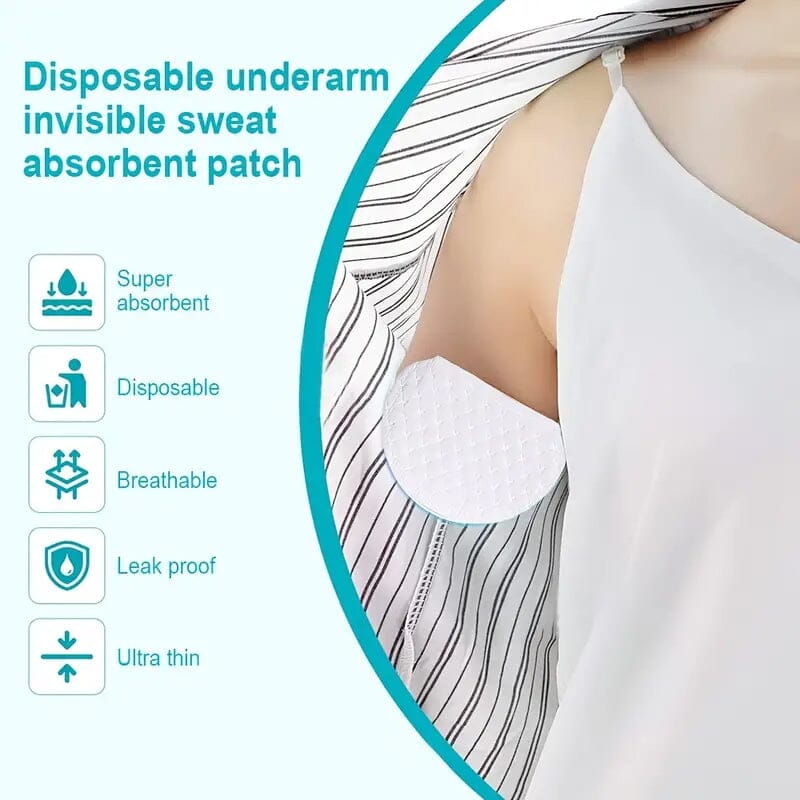 10-Pack: Disposable Underarm Sweat Pads Sale Manchester