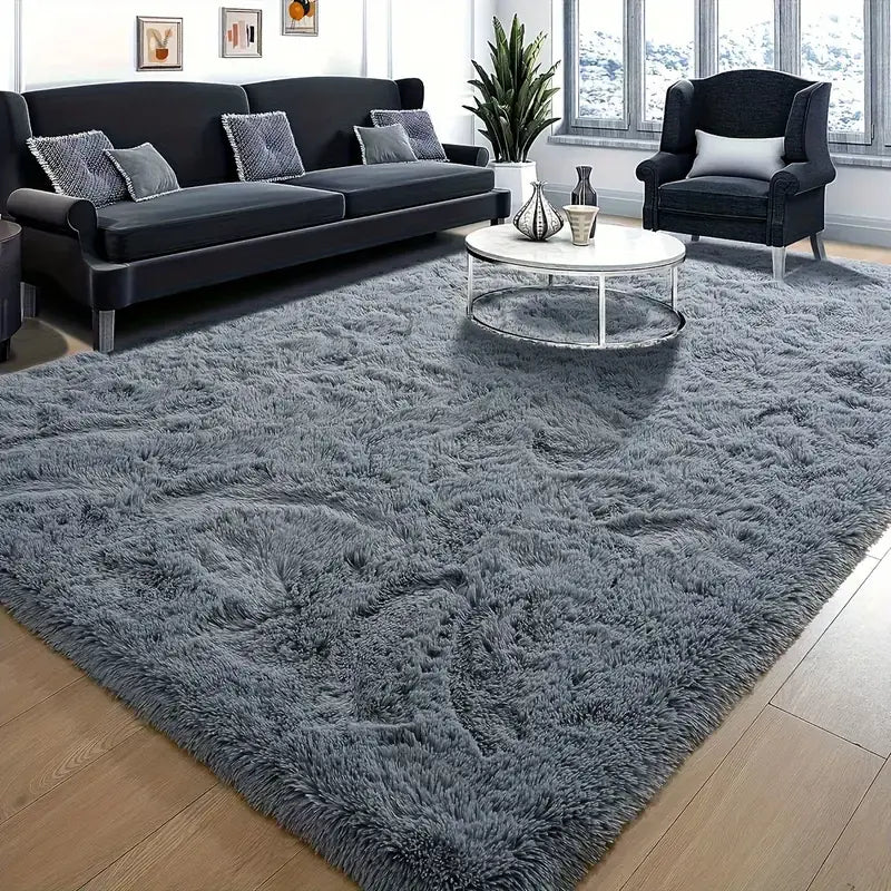 Luxurious Velvet Rectangular Shaggy Plush Carpet Rug Latest Collections Sale Online