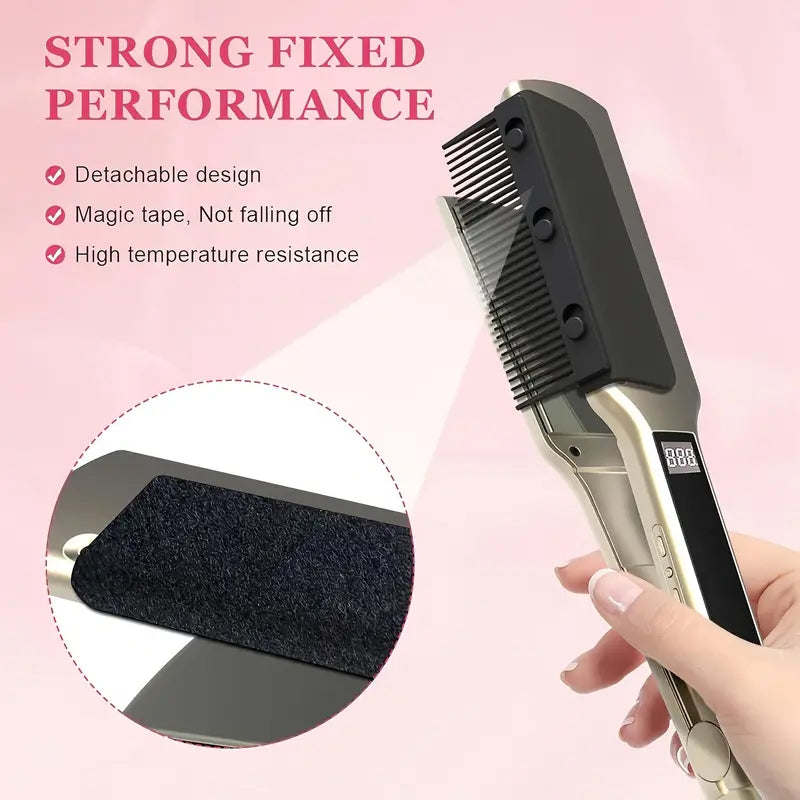 Flat Iron Comb, ABS Plastic Handle Hair Straightener Comb Attachment Cheap Sale Comfortable