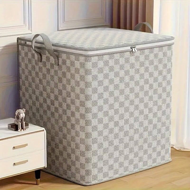 Checkerboard Canvas Portable Storage Box Clearance Reliable