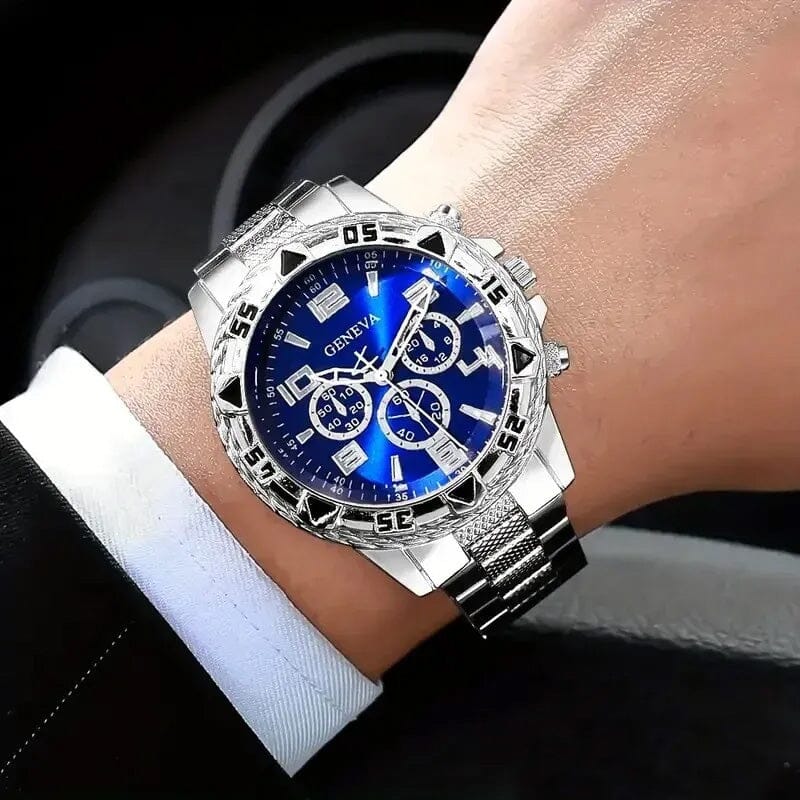 2-Pieces: High-End Fashion Handsome Quartz Wrist Watch Free Shipping Comfortable