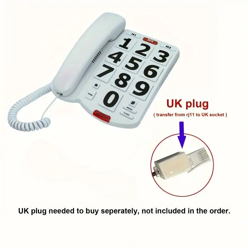 Corded Landline Telephone with Big Buttons for Seniors Home Phone Sale With Mastercard