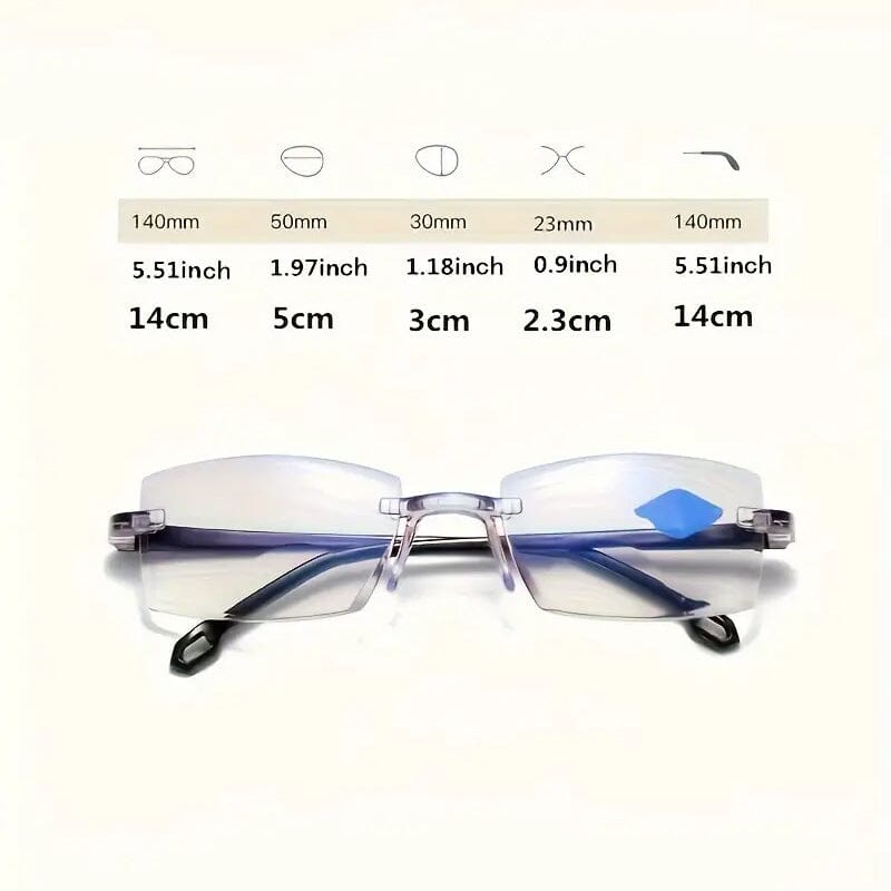 2-Pack: +100 Clear Lens Anti-Eyestrain Computer Unisex Glasses Outlet Explore