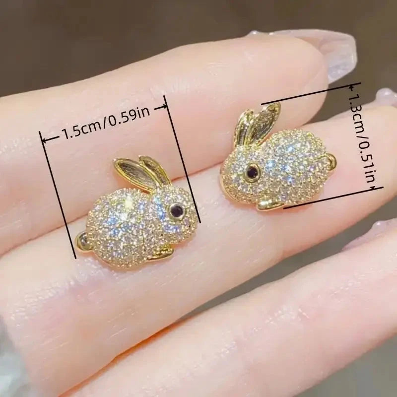 Adorable Rabbit-shaped Earrings Cheap Sale Cost