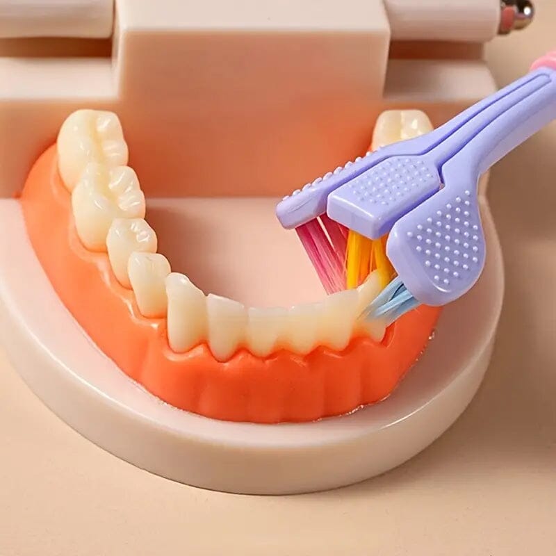 Threesided Soft Bristle Toothbrush Low Cost