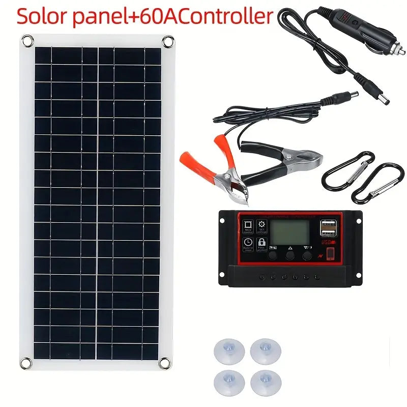 10W Solar Panel 18V Solar Cell 60A&100A Controller Solar Panels Outlet Shop