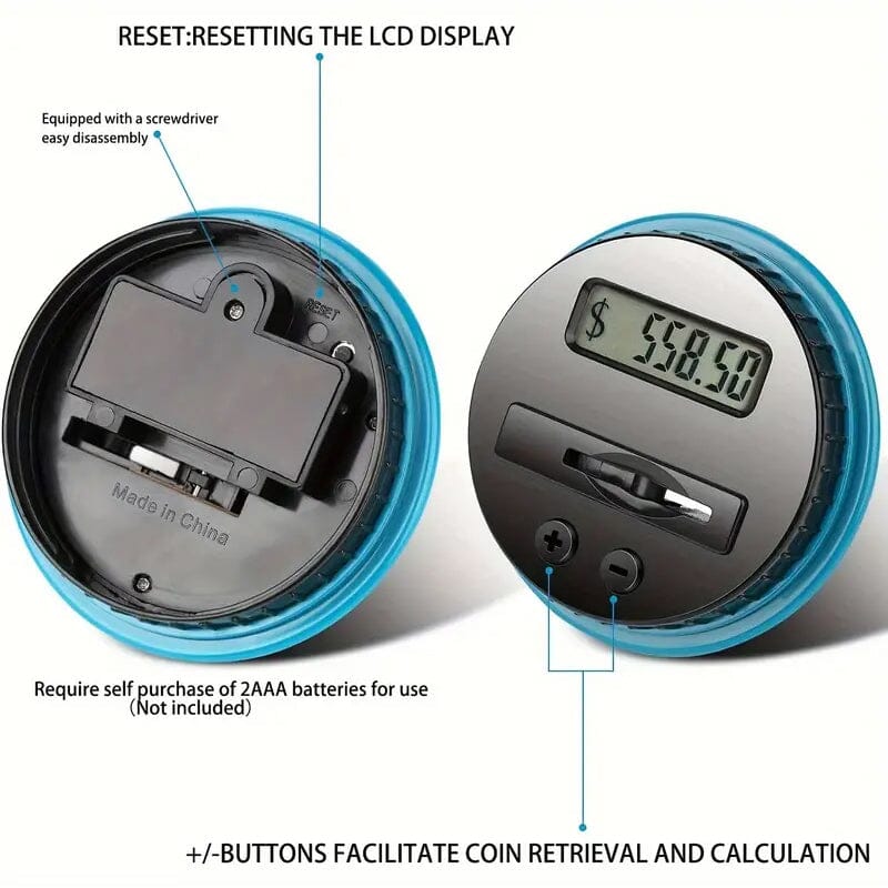 800+ Coin Capacity Digital Counting Money Jar Largest Supplier For Sale