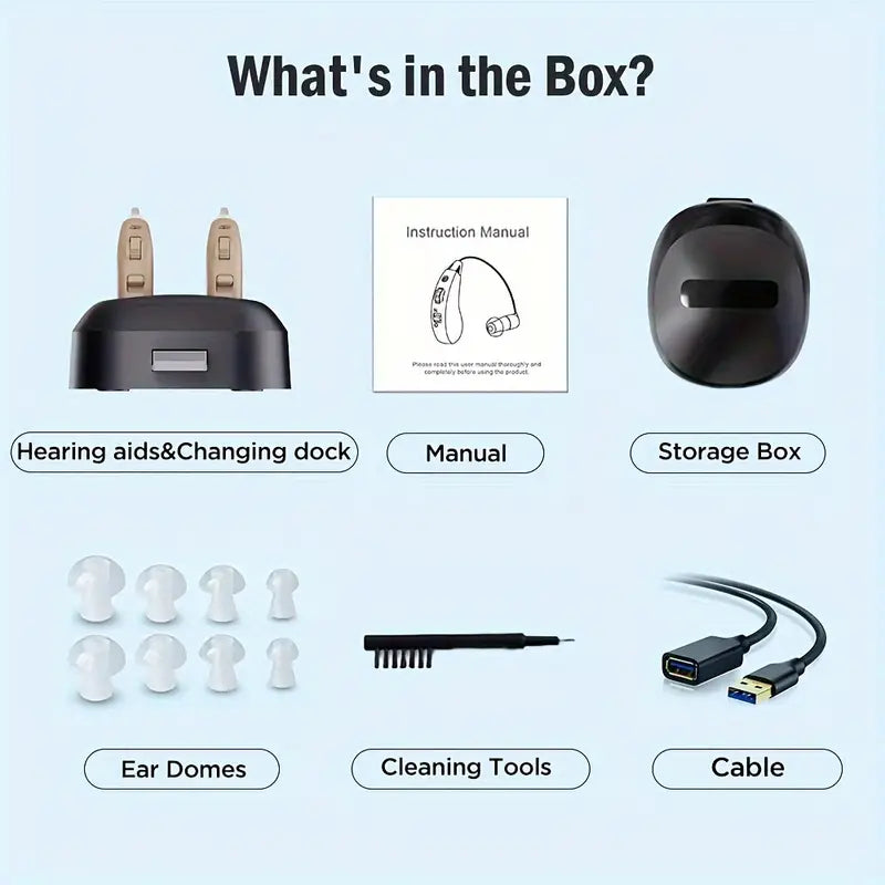 True Hearing Aids (Not Amplifier) for Seniors Rechargeable with Charging Dock Discount Tumblr