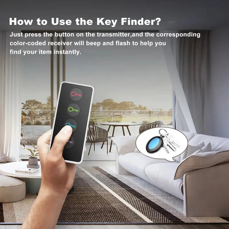 4-Key Finder with LED Flashlight: Locate Your Keys, Wallet, And Remote Control Effortlessly Pick A Best