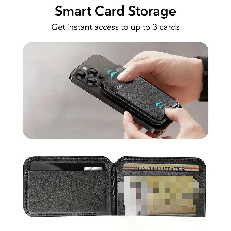 Magnetic PU Leather RFID Blocking Flip Kickstand Credit Slots Wallet Credit Cell Case Card Cover Slot Card Holder for Back of IPhone Deals