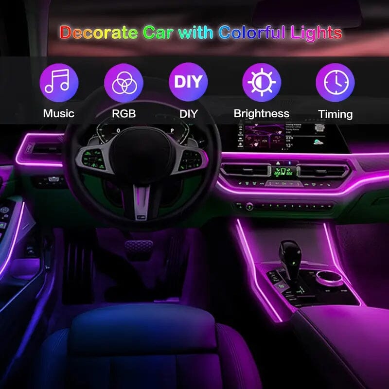 4.98 Meter Car Interior RGB LED Strip Lights Free Shipping Popular