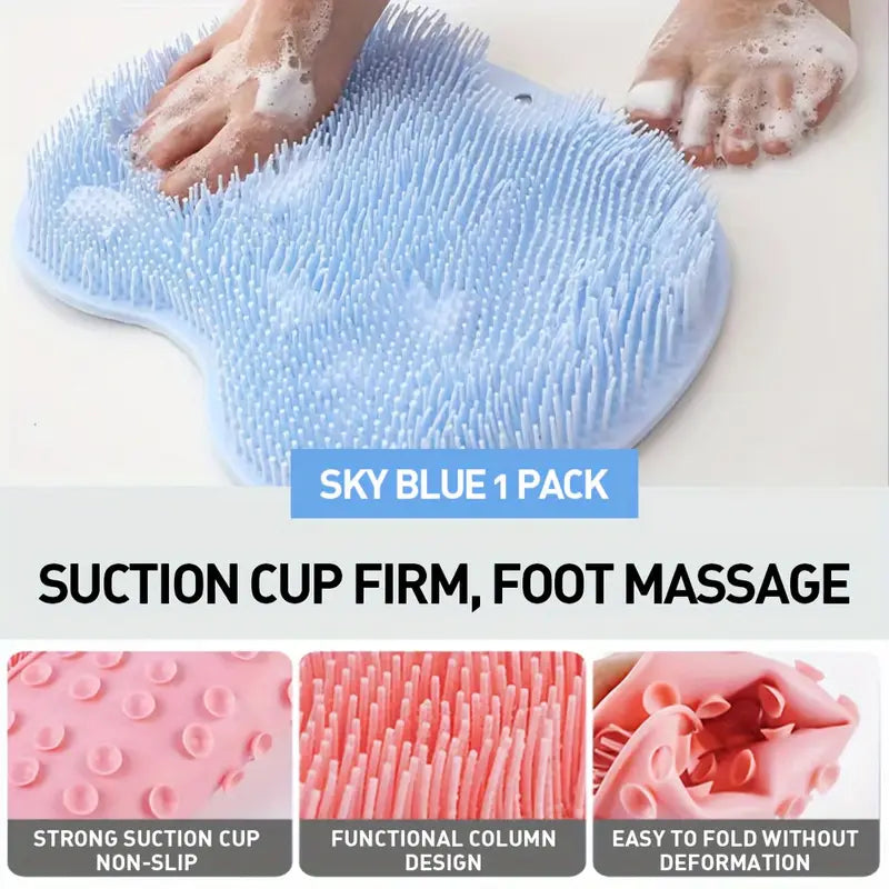 2-Pack: Non-Slip Foot & Back Scrubber with Exfoliating Cushion Explore Cheap Pice