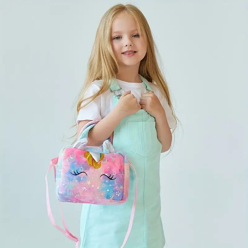 Unicorn Corduroy Shoulder Bag for Girls Cheap Pice Buy Discount