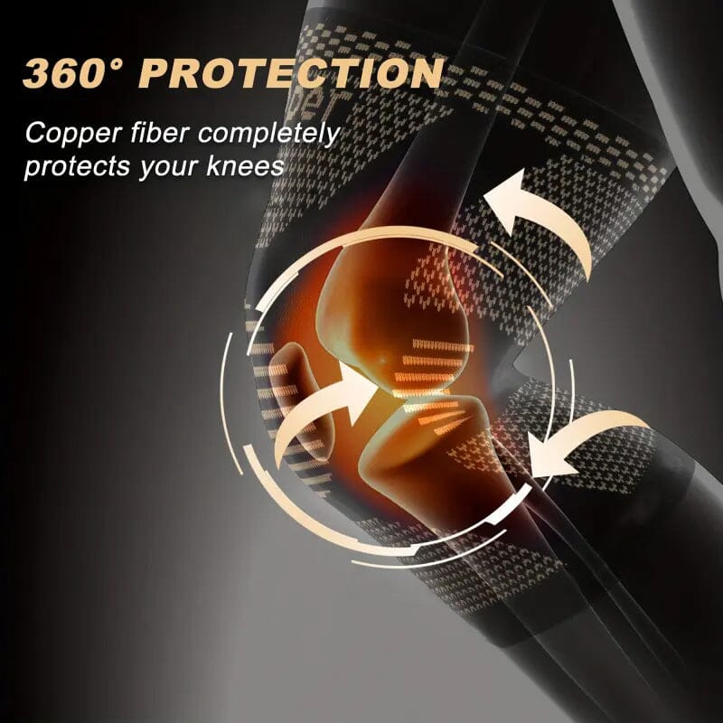 2-Pack: Copper Compression Knee Brace Clearance Exclusive