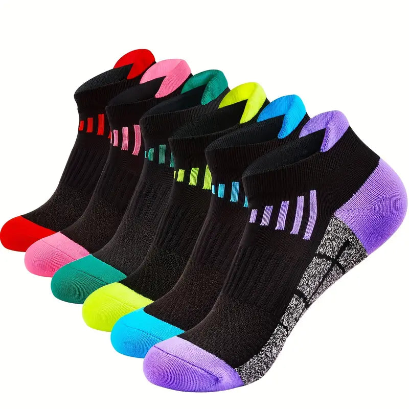 6-Pairs: Low Cut Cushioned Breathable Ankle Socks For Running Cycling Hiking Clearance Low Shipping