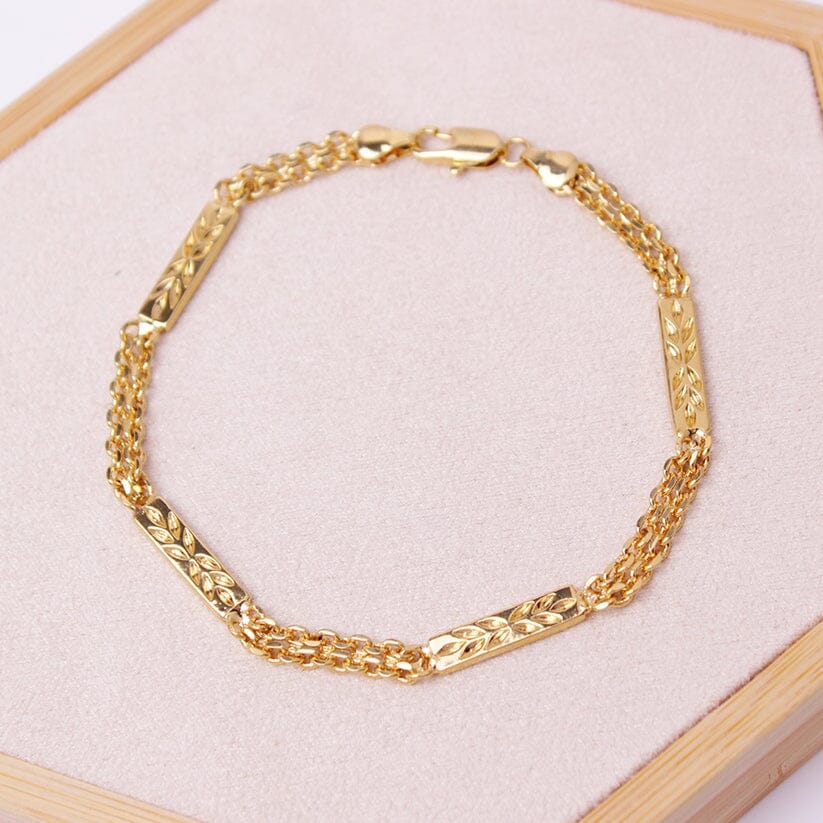 18K-Gold-Filled Bismark/Bar Anklet Browse