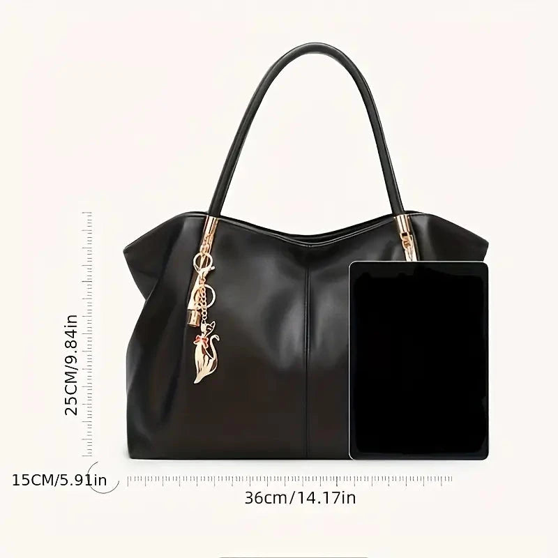 Luxurious Large Capacity Satchel Bag Stylish Top-Handle Design With Pendant Cheap Pice Free Shipping