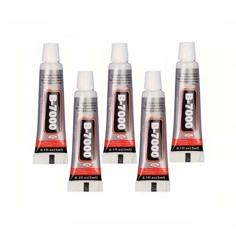 5-Pack: B-7000 Adhesive Glue for Jewelry, Plastic, Metal, Glass, Ceramic Discount Best Sale