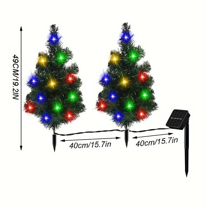 IP65 Waterproof Solar Powered Prelit Small Christmas Tree Outlet Great Deals