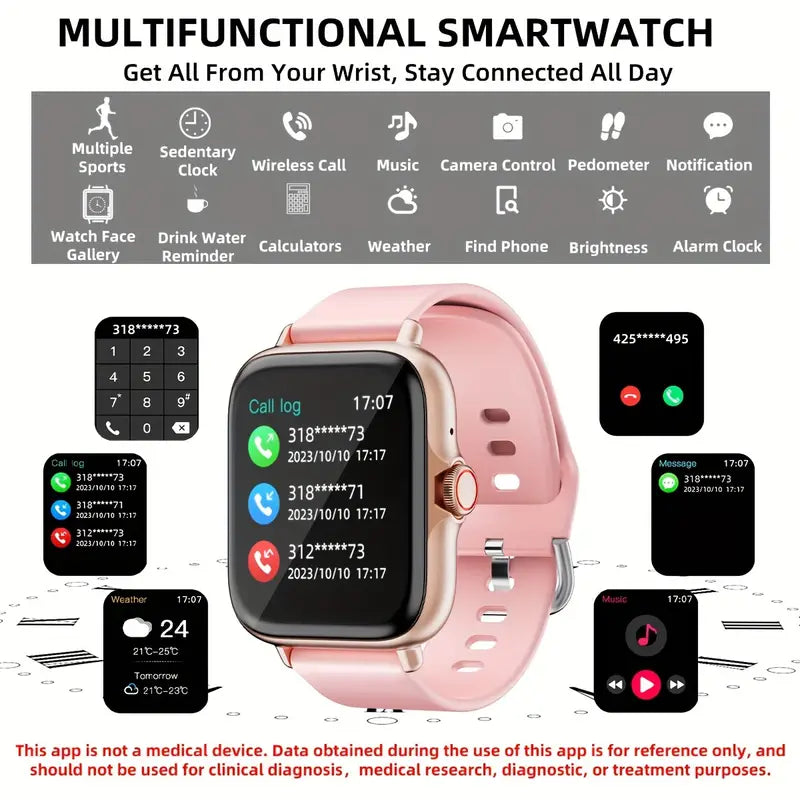 Full Touch Screen Smart Watch with Activity Tracker, Call & Message Functions, Pedometer & More Manchester Great Sale Online