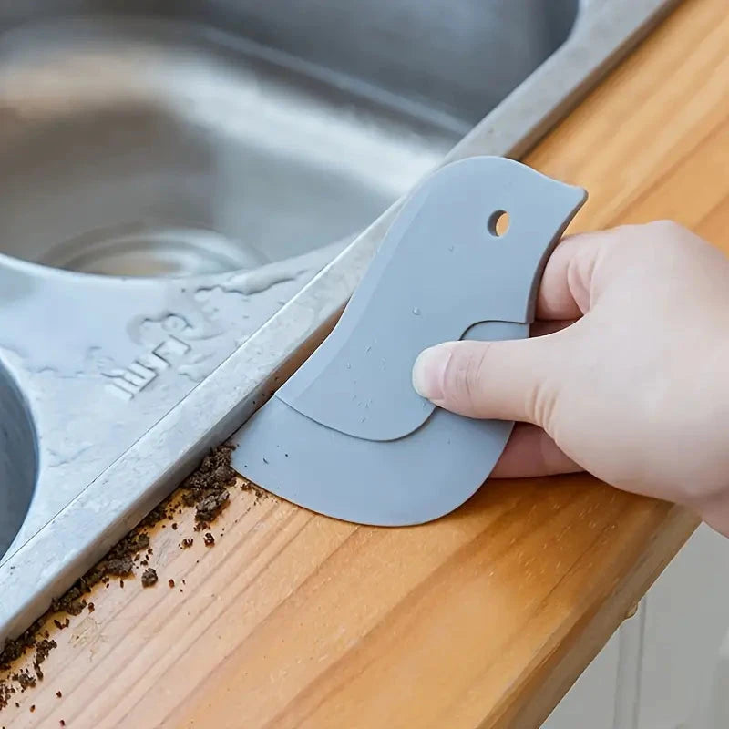 Penguin-shaped Soft Kitchen Stain Scraper Tool Browse For Sale