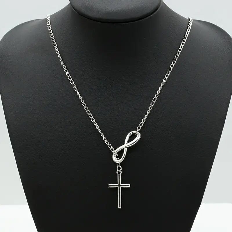 Chic Vintage-Inspired Infinity Cross Pendant Necklace Clearance How Much