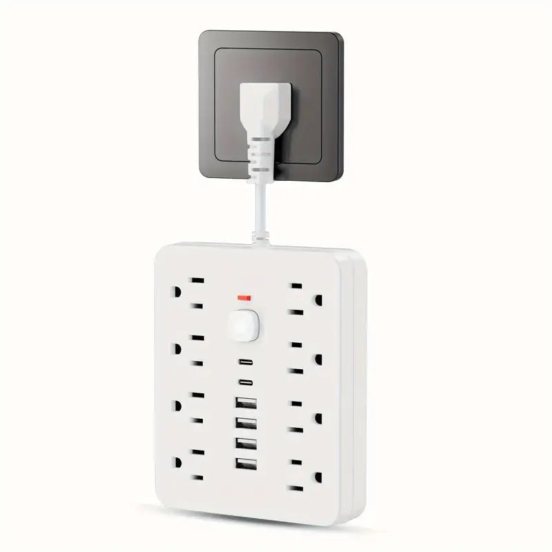 14-in-1 Power Strip With 4 USB Outlets, 2 Type-C Outlet and 8 AC Socket Outlets Free Shipping Browse