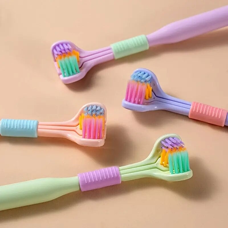 Threesided Soft Bristle Toothbrush Low Cost