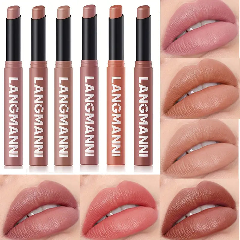 6-Pieces: Matte Long-lasting Moisturizing Lipstick Clearance Pre Order