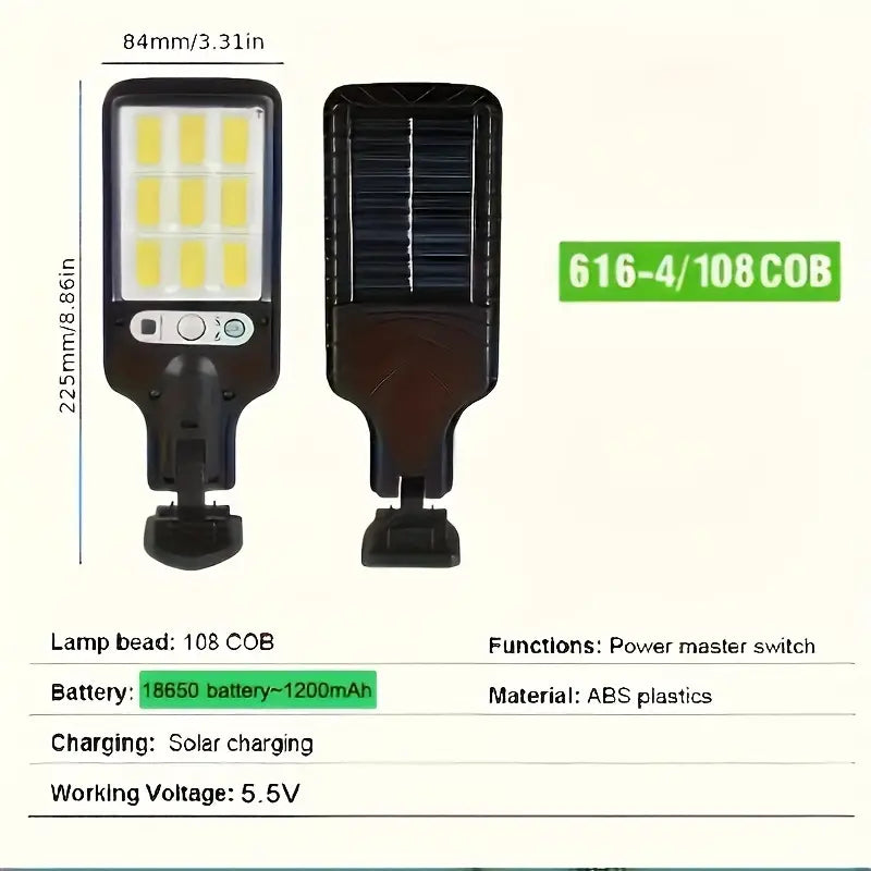 6-Pack: Solar Powered Motion Sensor Outdoor Garden Light with 108 COB LED Lights Discount Pay With Visa