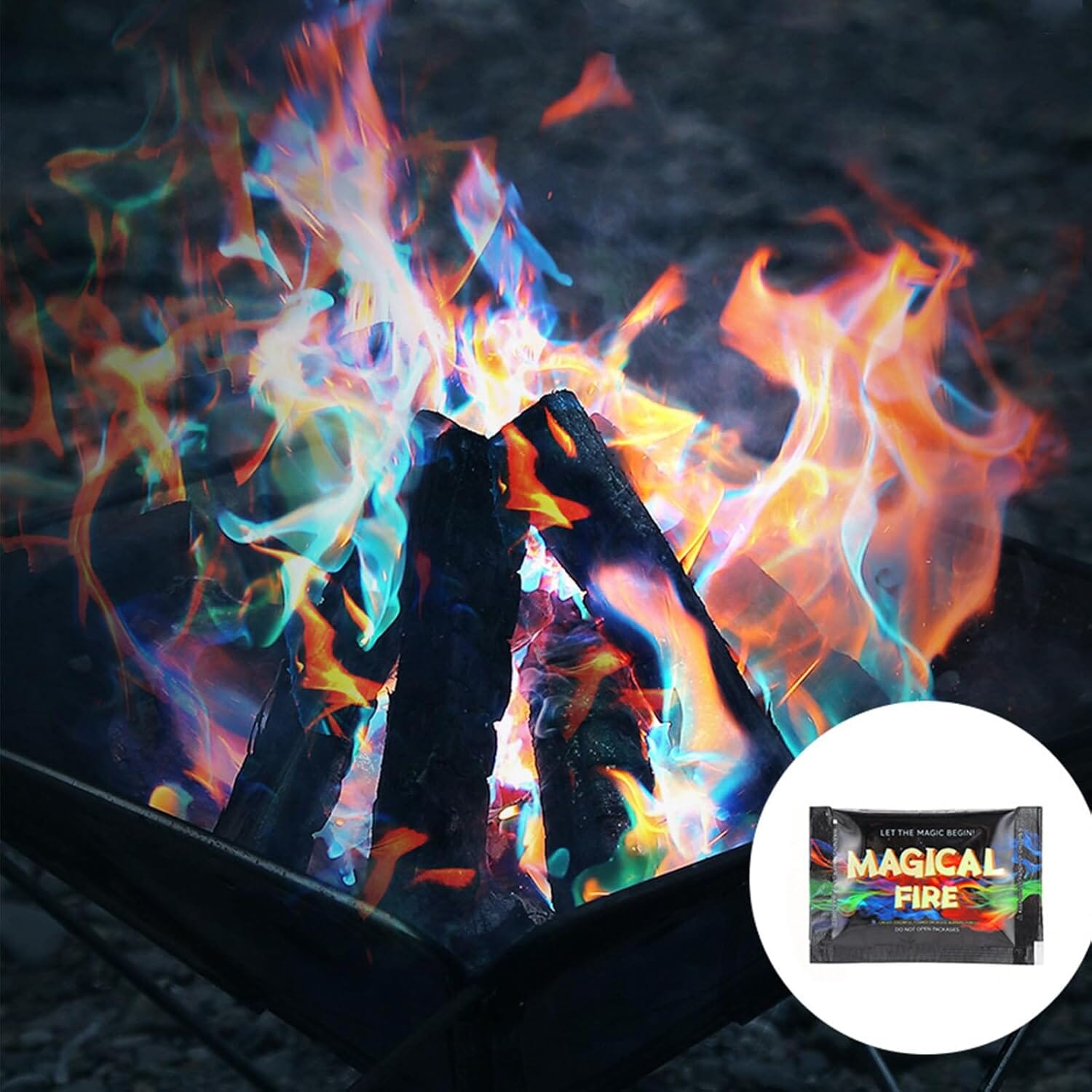 20-Pack: Magical Campfire Color Flames Color Changing Packs Clearance Ebay