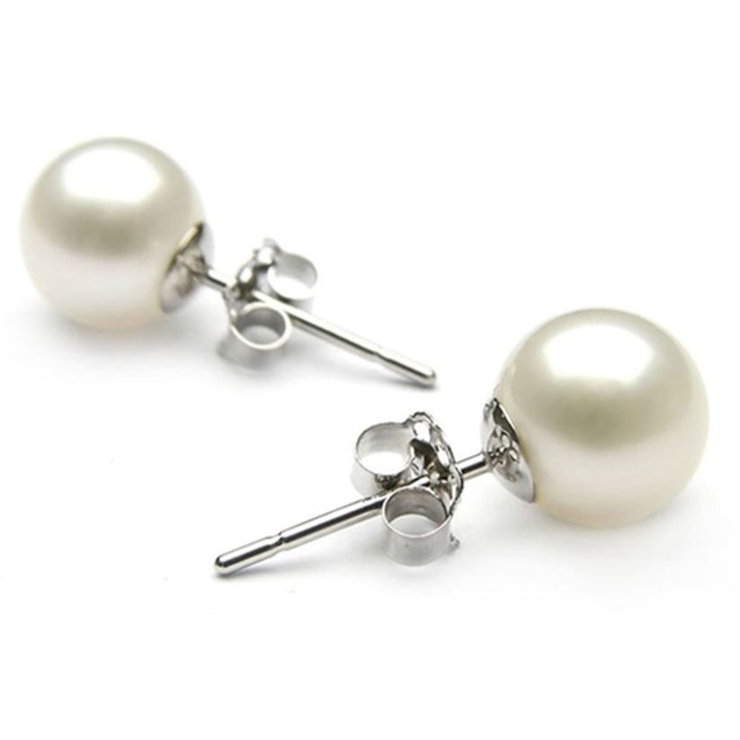 6mm 925 Sterling Silver Pearl Stud Earrings Outlet Cheap Quality