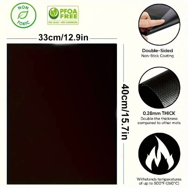 4-Pack: Non-Stick Reusable Oven Liners Clearance Cheapest Pice