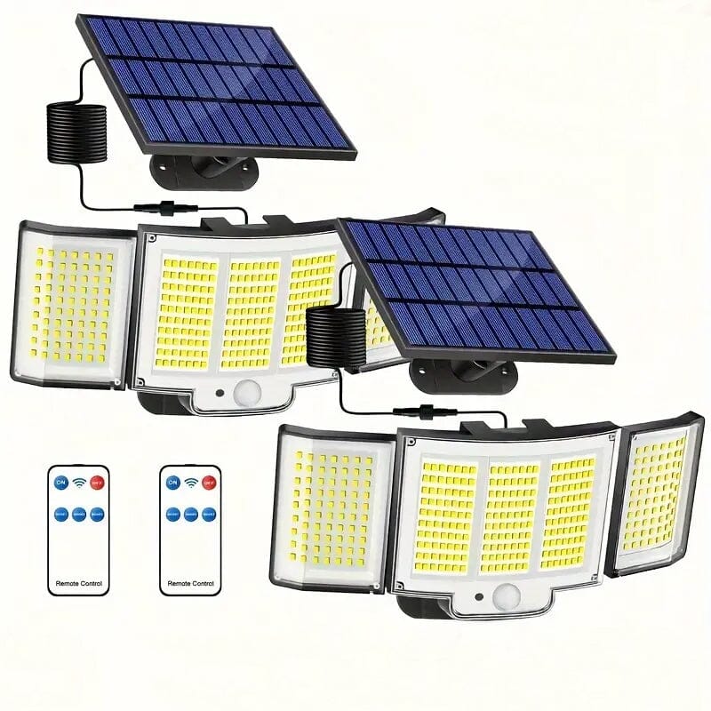 348 LED Motion Sensor Solar Lights Outdoor with Remote Control Buy Online Cheap