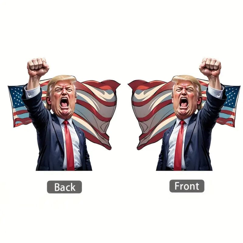 Caricature Style Trump Shouting Make America Great Again Acrylic Christmas Decorations Discount For Nice