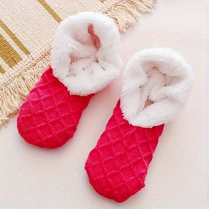 Women's Autumn Winter Plush Lined Indoor Low Cut Socks Online Cheap Quality