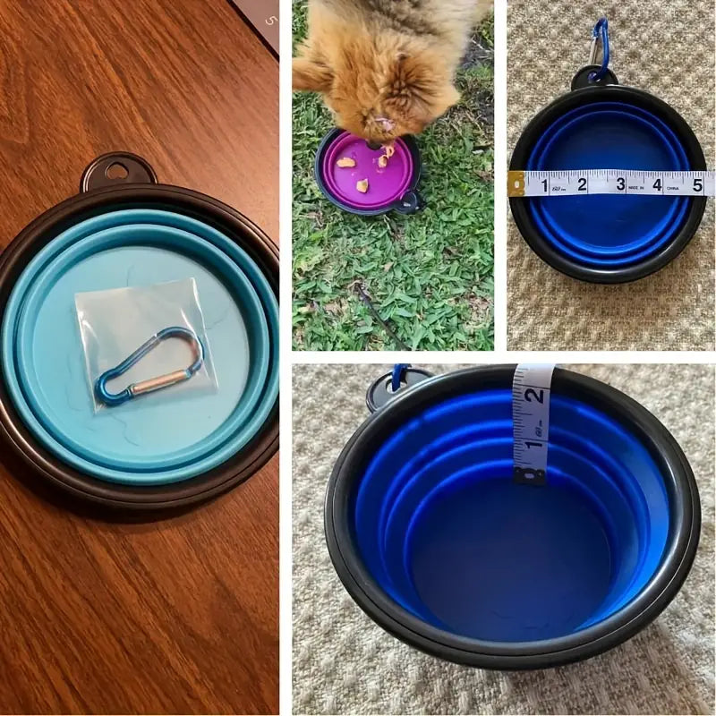 Travel-Friendly Pet Bowl - Durable TPR, Foldable & Chew-Resistant for Dogs & Cats Cost Online