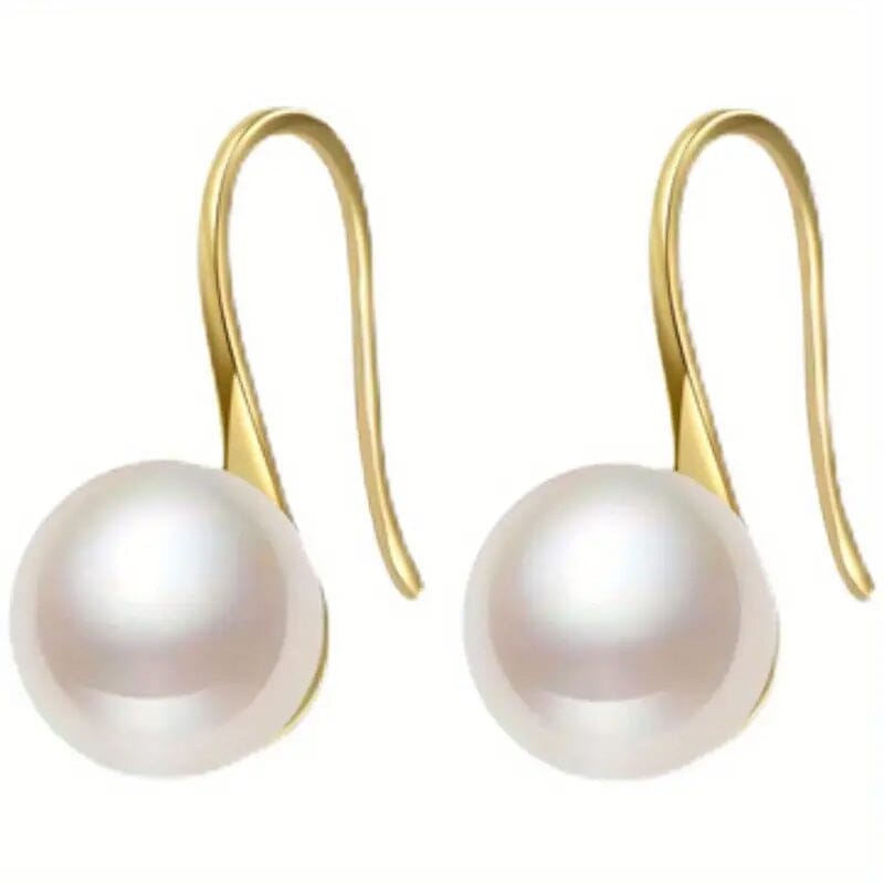 High-Heeled Shoes Pearl Earrings Fashionable