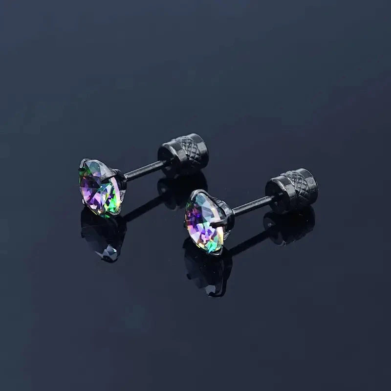 High-End Synthetic Zirconia Earrings Sale Supply