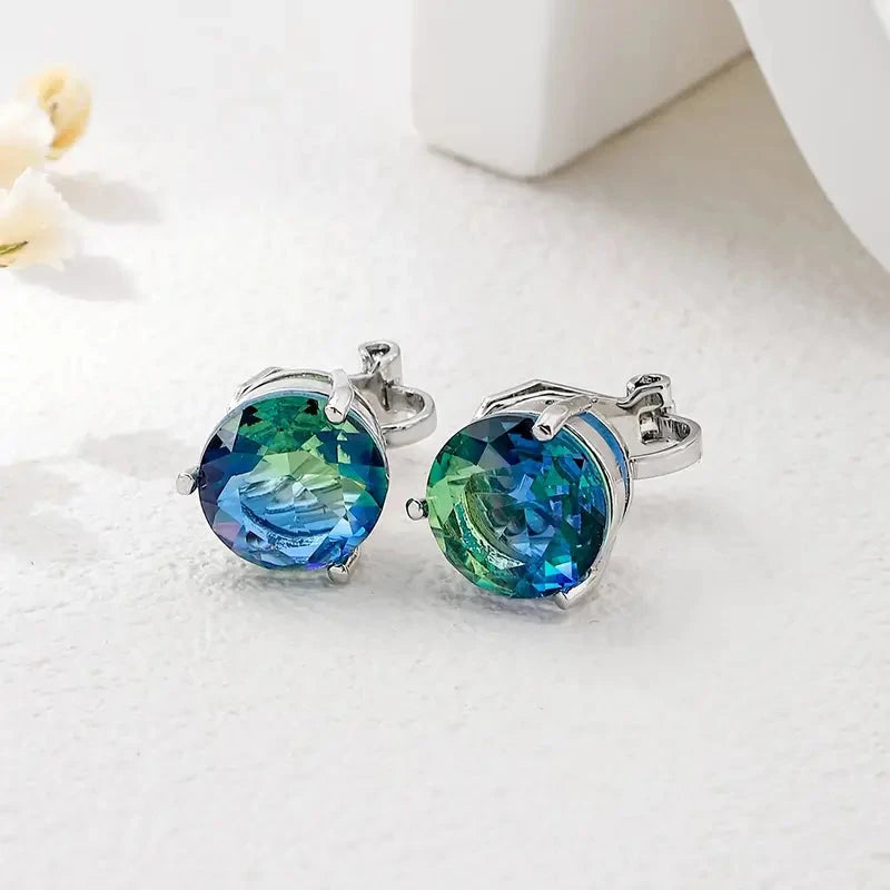 A Pair Of Unique And Stylish Zirconia Clip-on Earrings For Ladies Shop For Cheap Pice